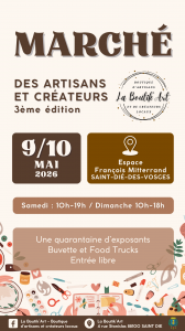Affiche marché artisanal 9 et 10 Mai format story